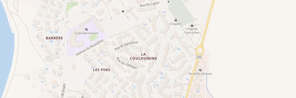 Plan du 1 Rue des Aspres à Villeneuve-de-la-Raho