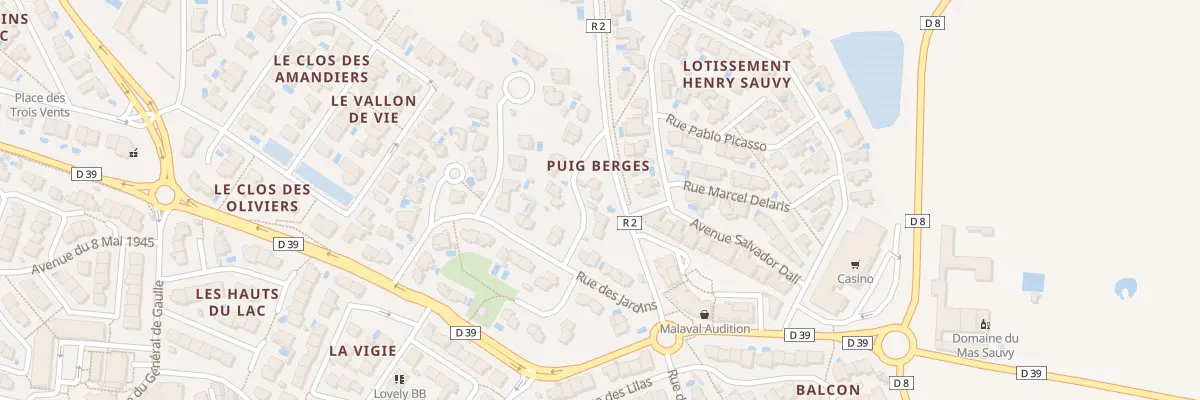 Plan du 6 Rue des Vignes à Villeneuve-de-la-Raho