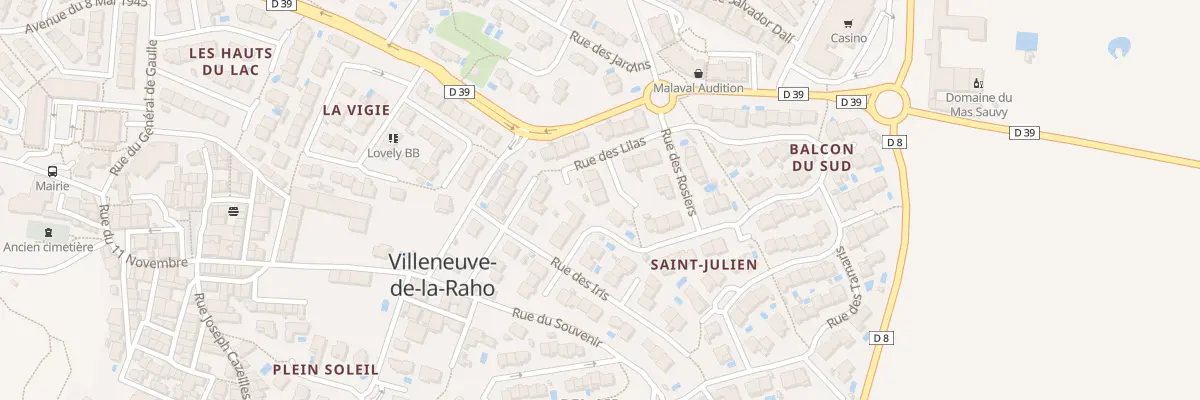 Plan du 6 Rue des Pervenches à Villeneuve-de-la-Raho