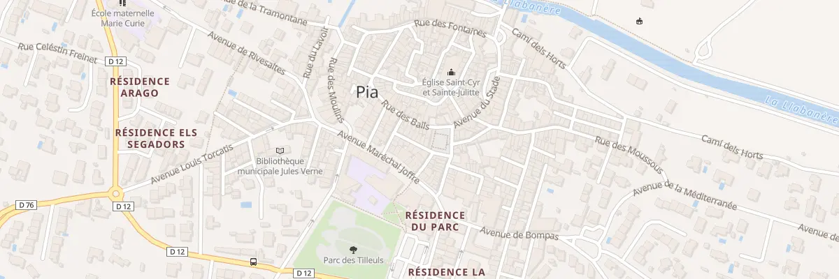 Plan du 7 Rue des Nymphes à Pia