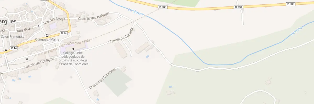 Plan du 5174 Coulayro à Olargues