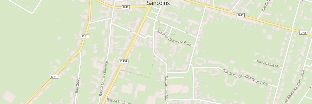Plan du 15 Rue Jacques Rétif à Sancoins