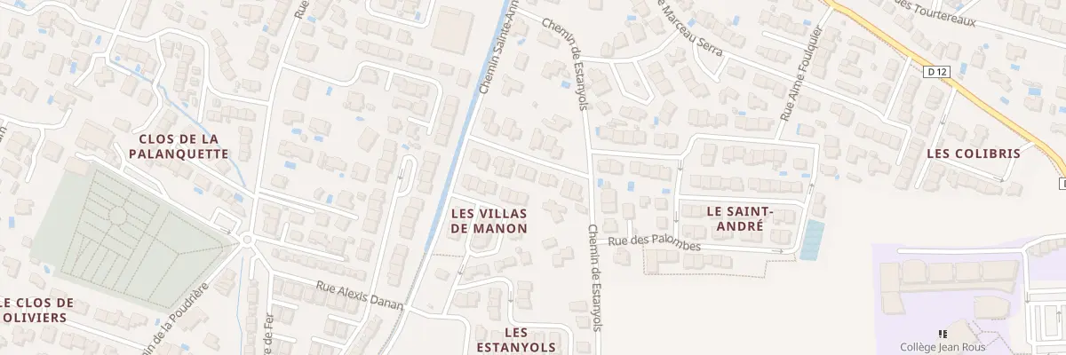 Plan du 12 Rue des Tadornes à Pia