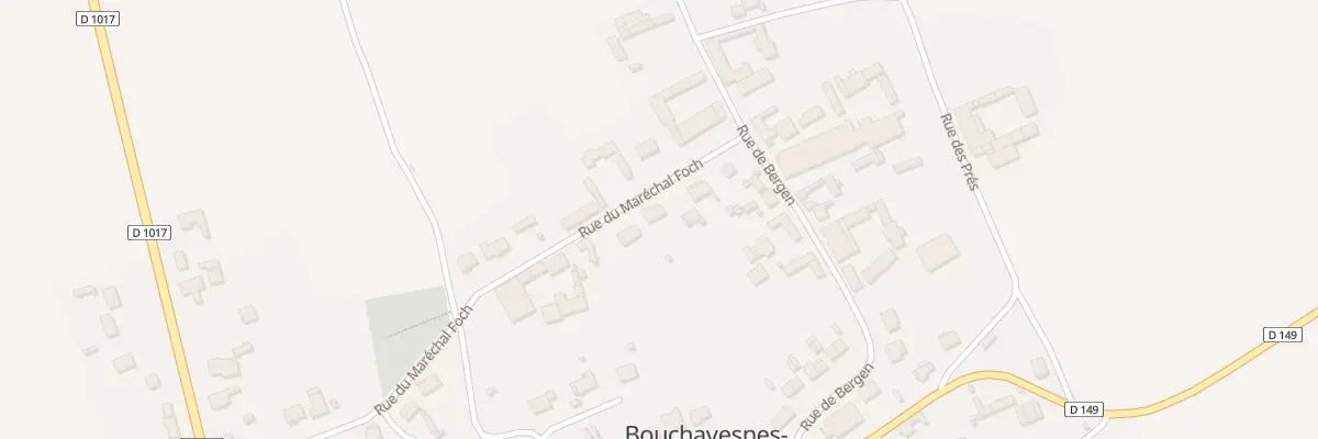 Plan du 28 Rue du Maréchal Foch à Bouchavesnes-Bergen