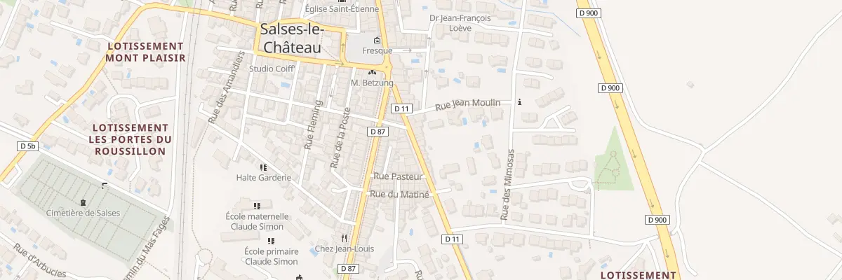 Plan du 21 Av François Tubau à Salses-le-Château
