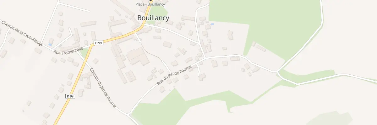Plan du 6 Rue du Jeu de Paume à Bouillancy