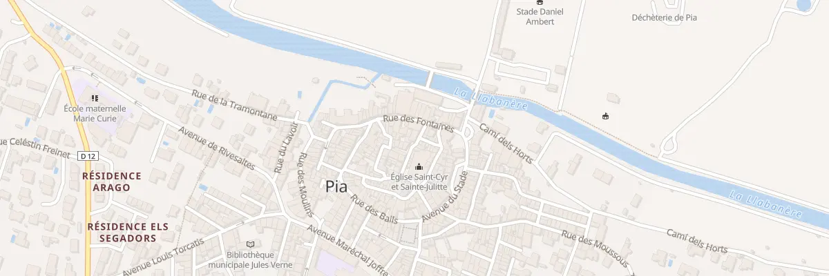 Plan du 25 Rue de la Vieille Ecole à Pia