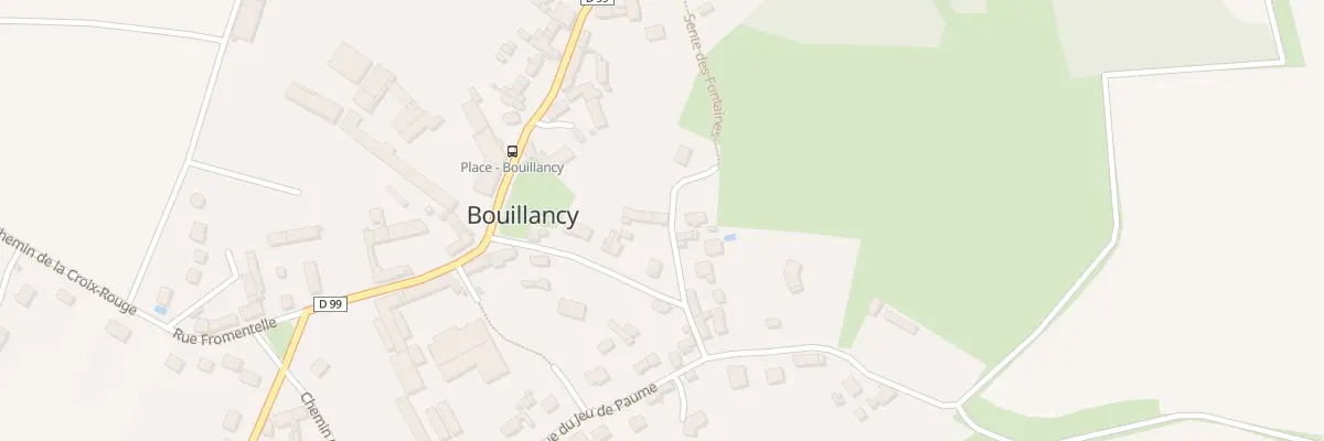 Plan du 3 Sen des Fontaines à Bouillancy