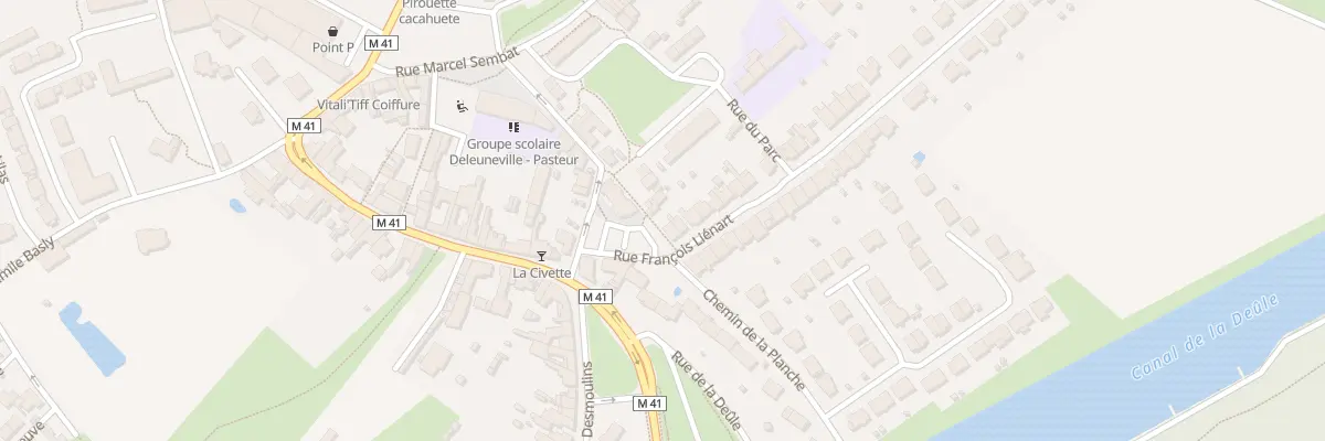 Plan du 1 Rue François Liénart à Don