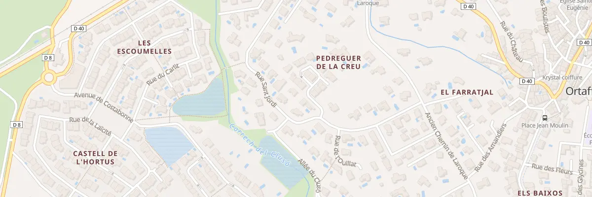 Plan du 25 Rue Sant Jordi à Ortaffa