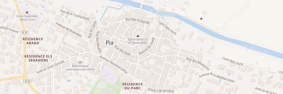 Plan du 2 Rue de l’Eglise à Pia