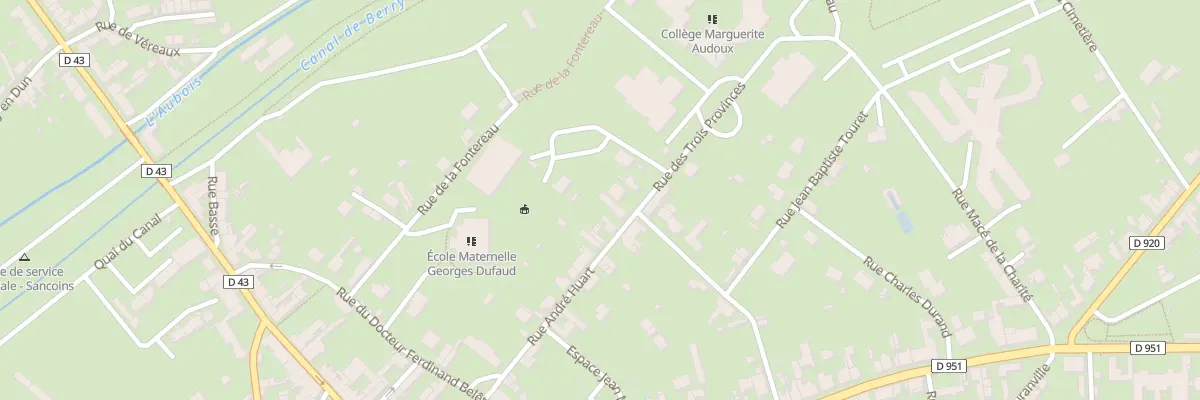 Plan du 13 Rue Andre Huart à Sancoins