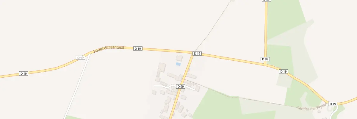 Plan du 2 Rte de Nanteuil à Bouillancy