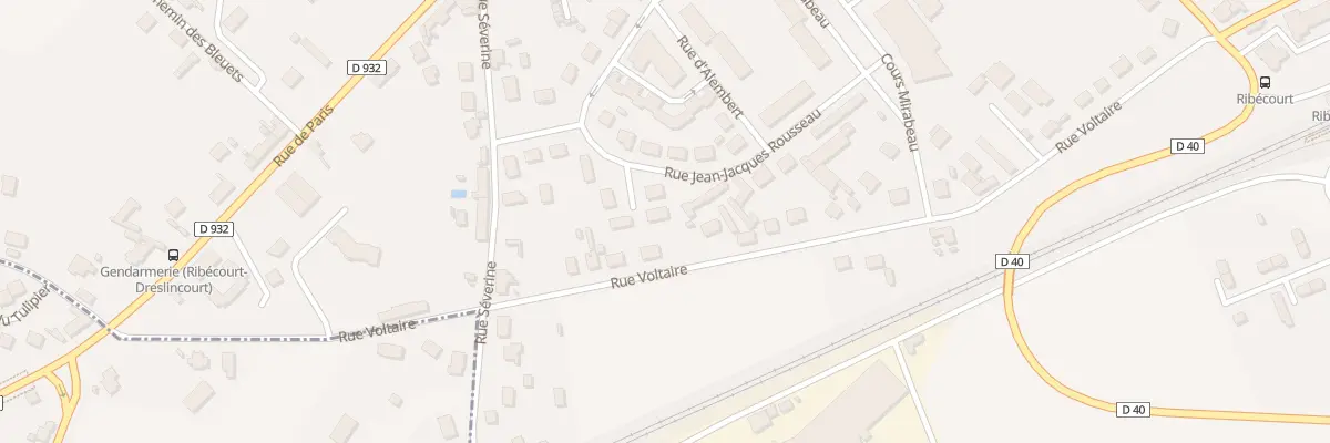 Plan du 177A Rue Jean Jacques Rousseau à Ribécourt-Dreslincourt