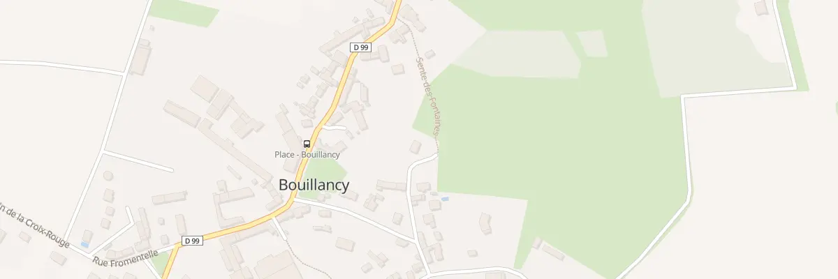 Plan du 5 Sen des Fontaines à Bouillancy