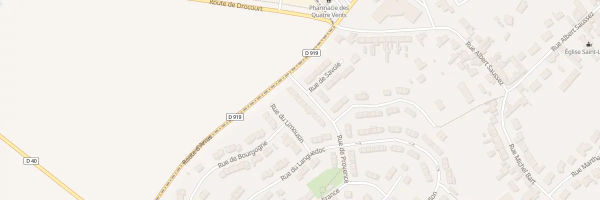 Plan du 6 Rue de Provence à Drocourt