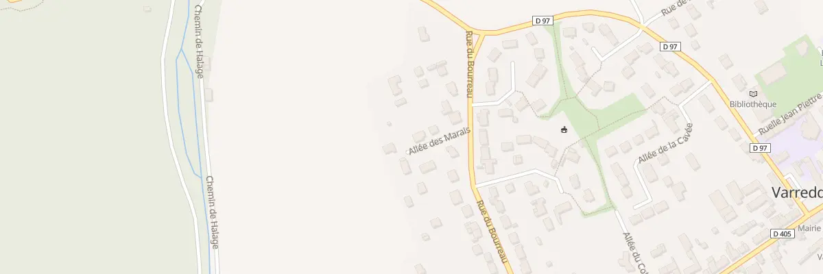 Plan du 5 All des Marais à Varreddes