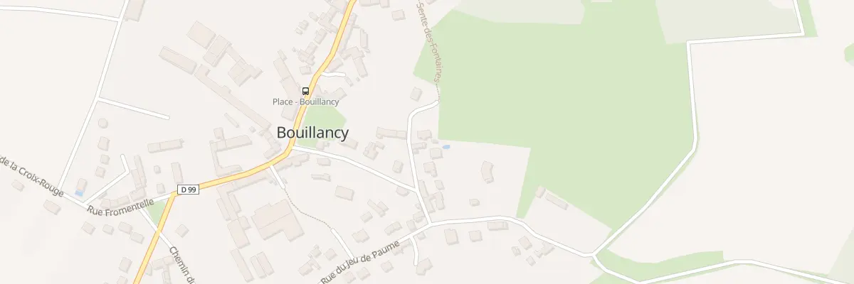 Plan du 6 Sen des Fontaines à Bouillancy