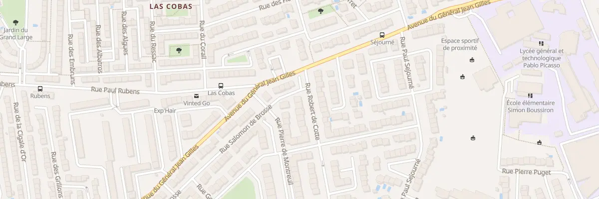 Plan du 1 Rue Salomon de Brosse à Perpignan