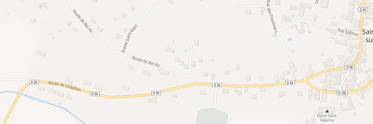 Plan du 38 Rte de Bel-air à Saint-Maurice-sur-Aveyron