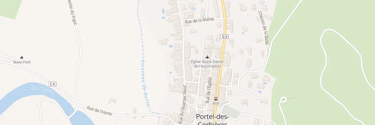Plan du 2 Imp du Courredou à Portel-des-Corbières