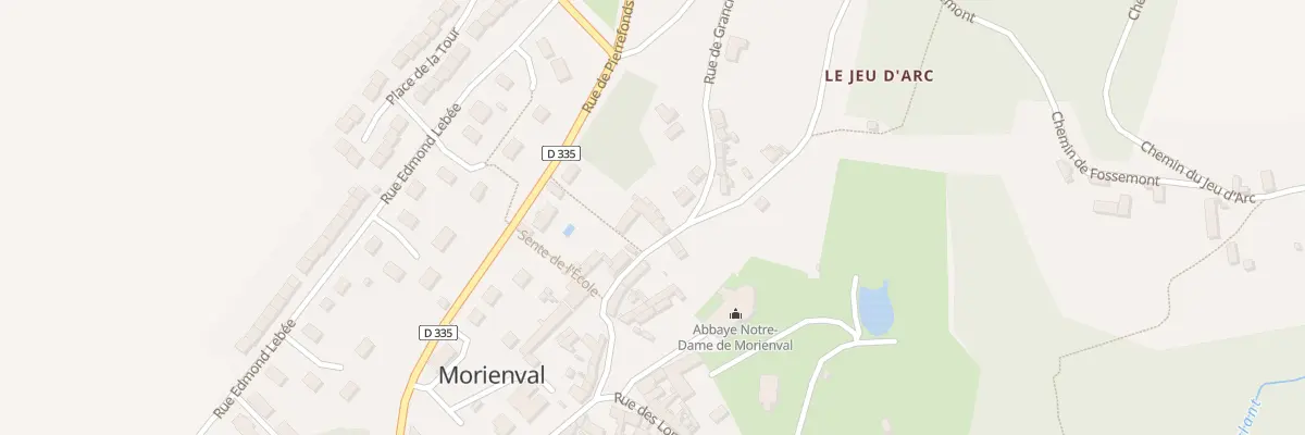 Plan du 15 Rue de la Poste à Morienval