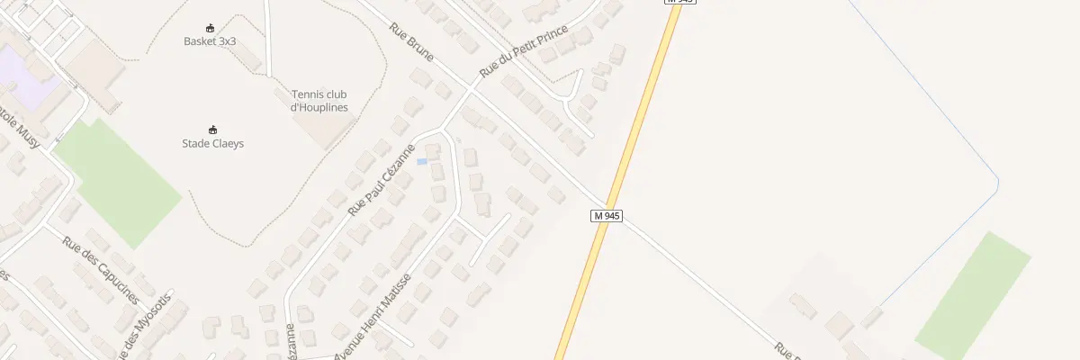 Plan du 64 Rue Brune à Houplines
