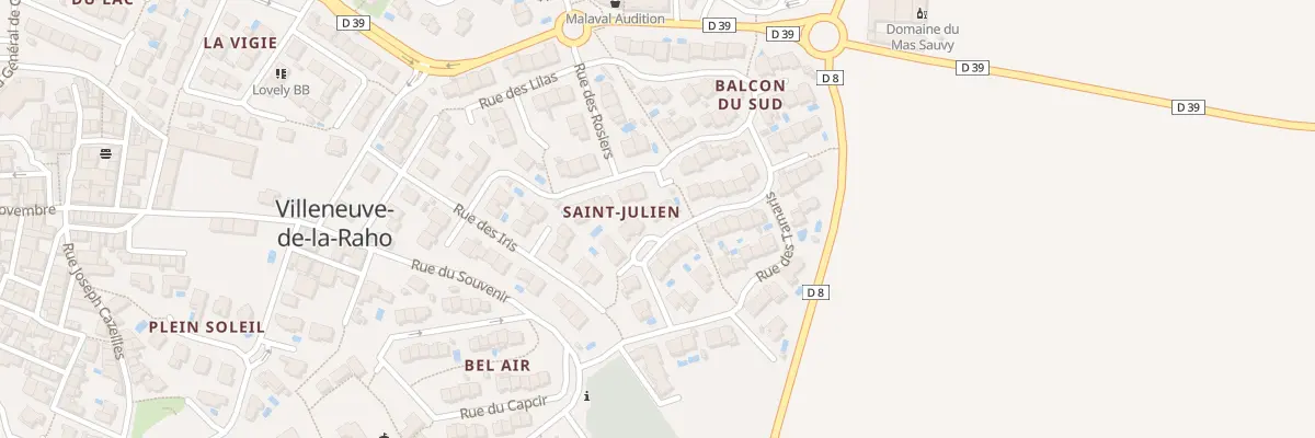 Plan du 16 Rue des Primevères à Villeneuve-de-la-Raho