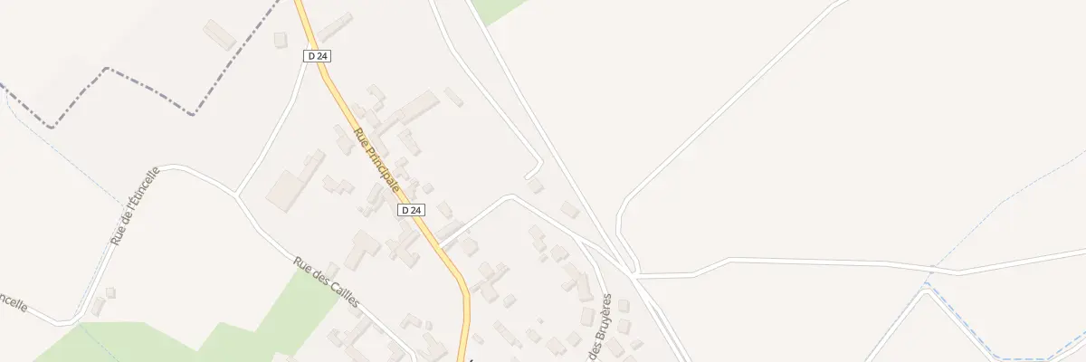 Plan du 24 Rue des Bruyères à Écuvilly