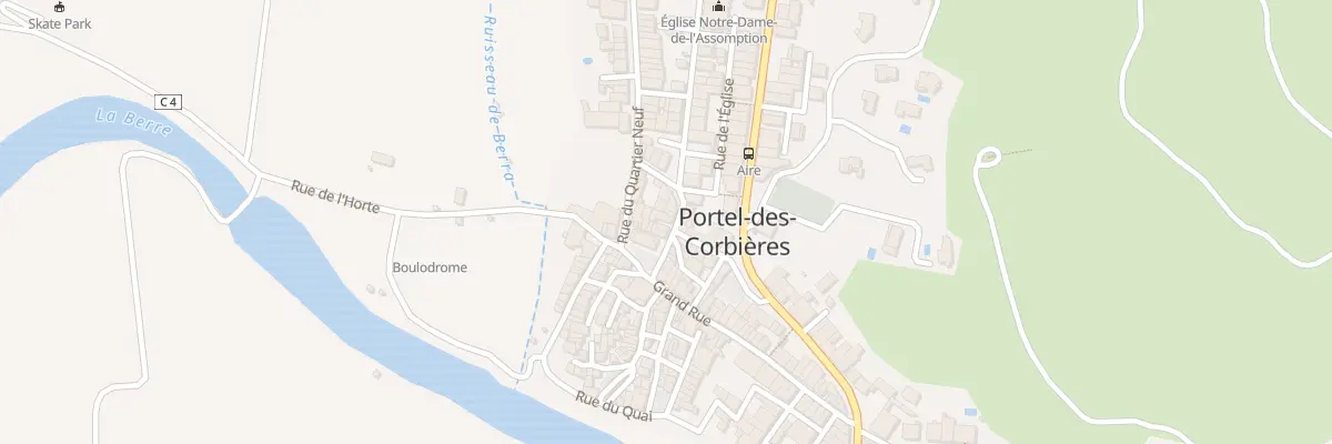 Plan du 5 Rue de la Courbe à Portel-des-Corbières