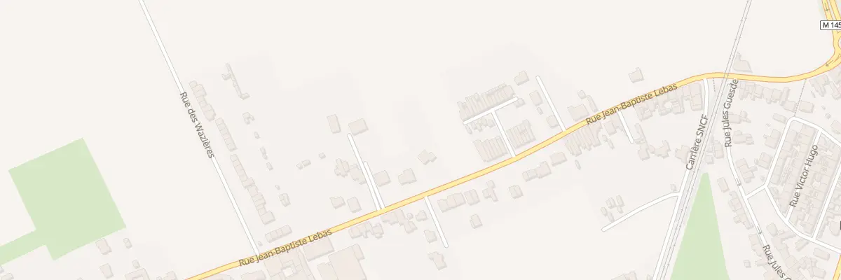 Plan du 100 Rue Jean-Baptiste Lebas à Wavrin