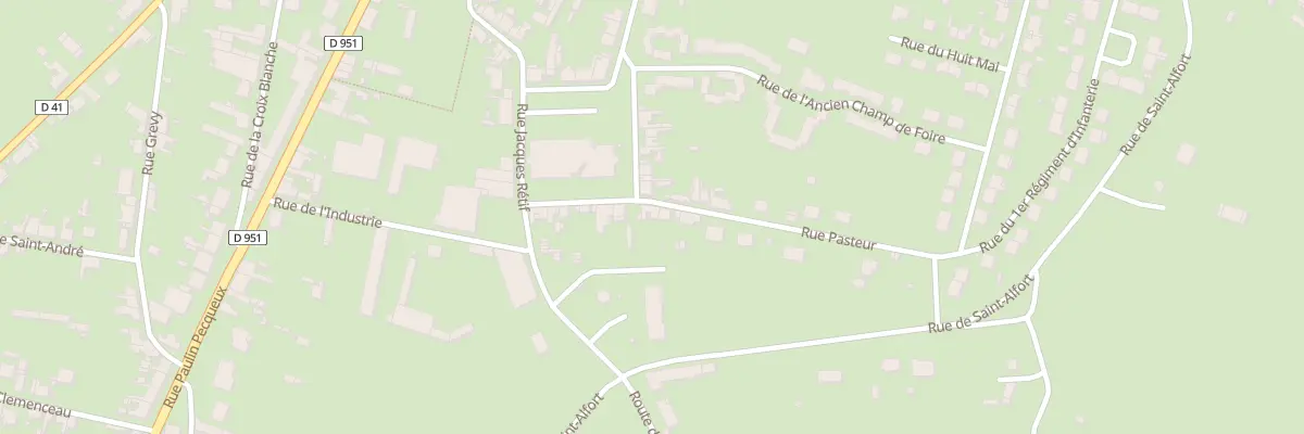 Plan du 2 Rue Pasteur à Sancoins