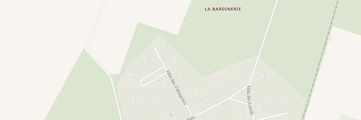 Plan du 112 All des Chataigniers à La Selle-en-Hermoy
