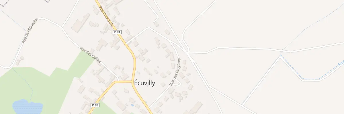 Plan du 9 Rue des Bruyères à Écuvilly
