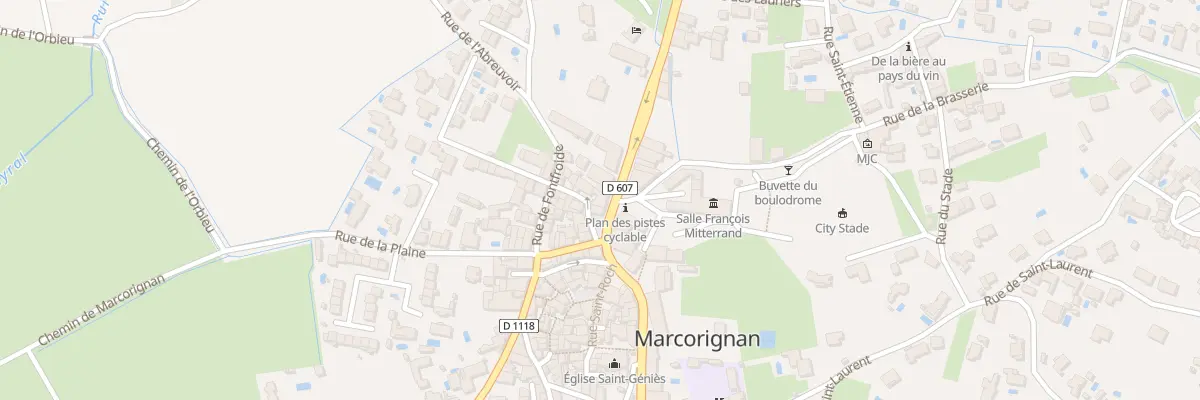 Plan du 1 Av de Saint Pons à Marcorignan