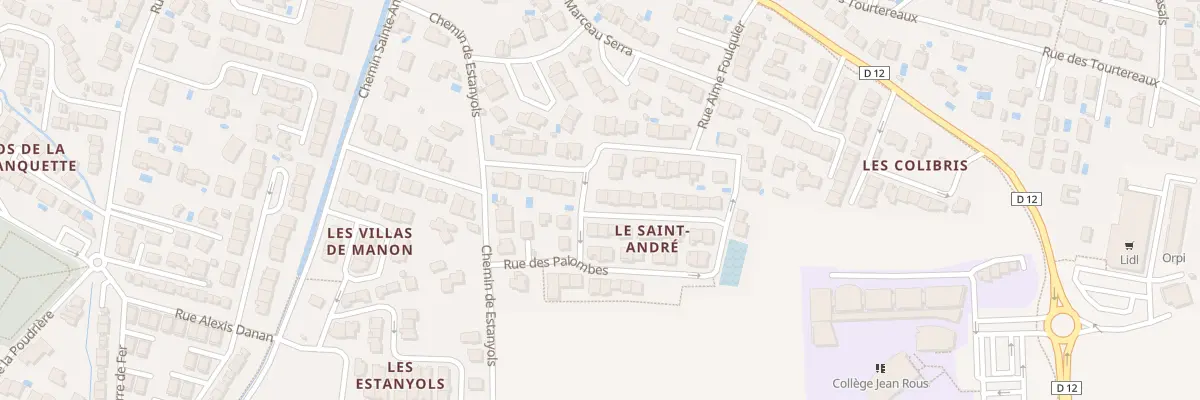 Plan du 20 Rue des Alouettes à Pia