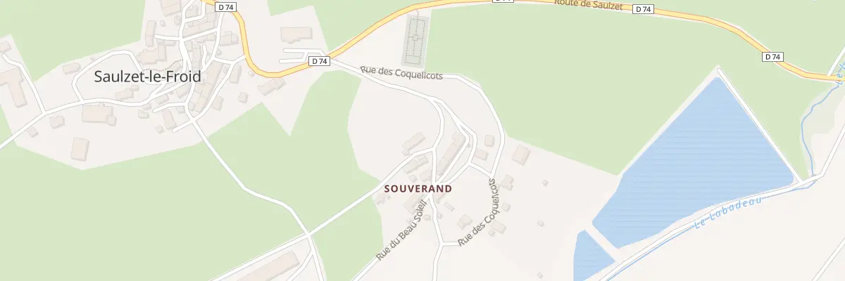 Plan du 5217 Souverand à Saulzet-le-Froid