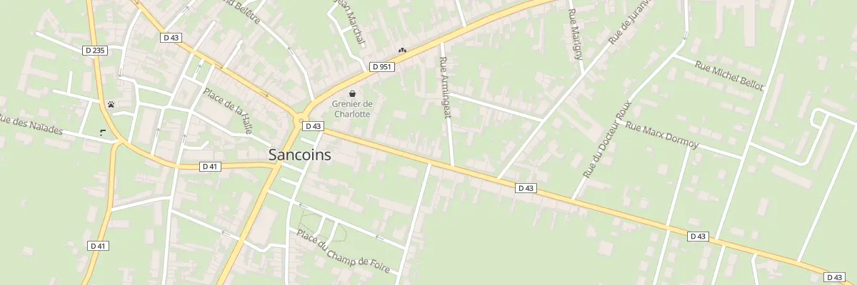 Plan du 17 Rue Marguerite-audoux à Sancoins