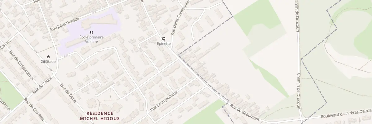 Plan du 5 Rue de Beaumont à Montigny-en-Gohelle