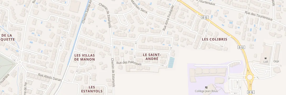Plan du 18 Rue des Alouettes à Pia