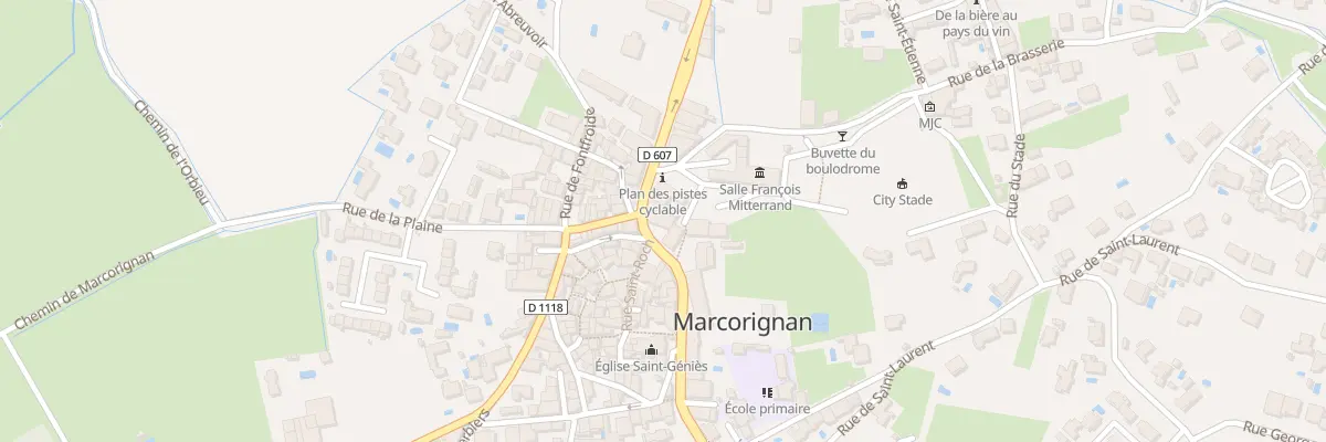 Plan du 1 Av de Narbonne à Marcorignan