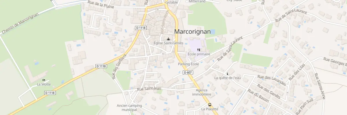Plan du 18 Av de Narbonne à Marcorignan