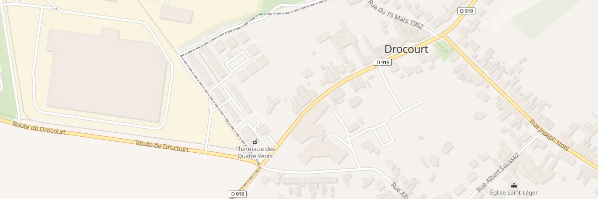 Plan du 15 Rte d’Arras à Drocourt
