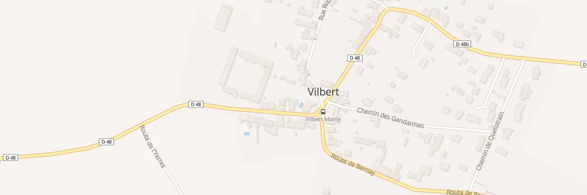Plan du 2 Rte de Chaumes à Bernay-Vilbert