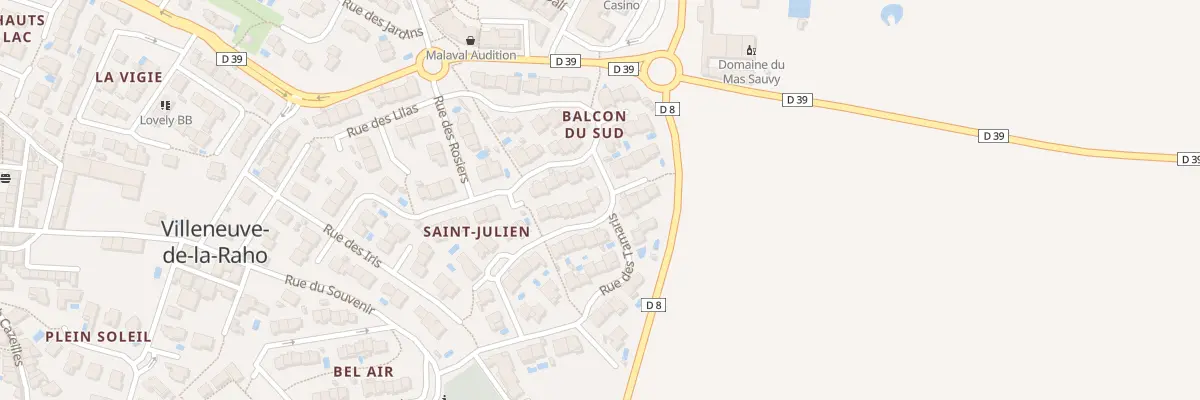 Plan du 2 Rue des Primevères à Villeneuve-de-la-Raho