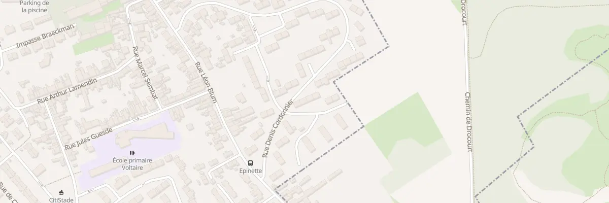 Plan du 29 Rue Cordonnier à Billy-Montigny