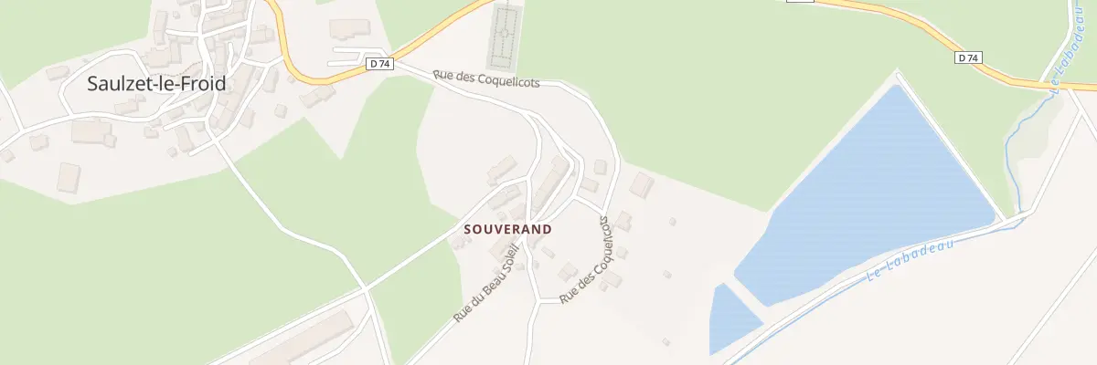 Plan du 5107 Souverand à Saulzet-le-Froid