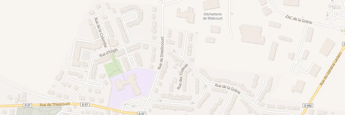 Plan du 36 Rue de la Grérie à Ribécourt-Dreslincourt