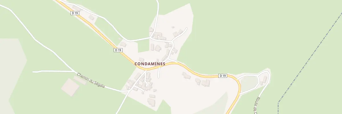 Plan du 5499 Condamines à Castelnau-de-Mandailles