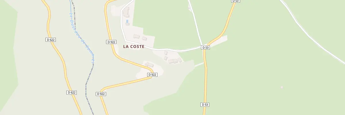Plan du 93 Che de La Coste à Castanet-le-Haut